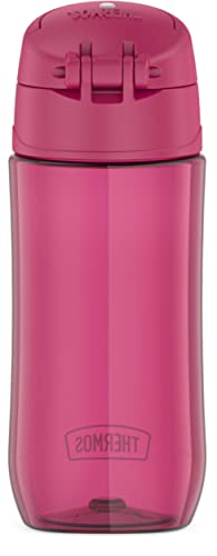 THERMOS FUNTAINER 16 Ounce Plastic Hydration Bottle with Spout, Raspberry - color: Raspberry
