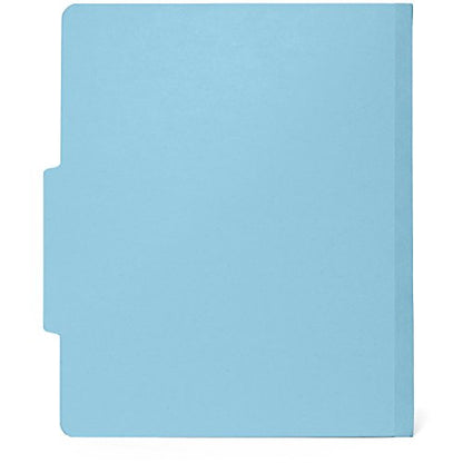 Blue Summit Supplies 10 Classification Folders, 2 Divider, Light Blue | Heavy-duty, letter size, 2 in expansion, 2 prong fasteners, 2 dividers, for medical and legal files