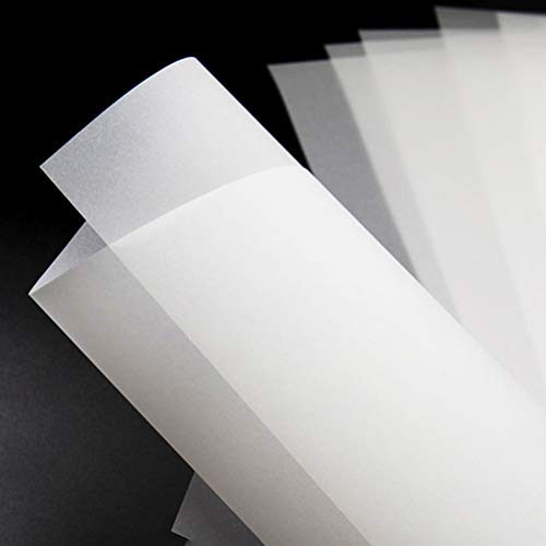 100 Sheets Tracing Paper 8.5 x 11 Inch, White Trace Paper Translucent Paper | Thin lightweight sheets, clear tracing, smooth writing, ideal for sketching, drawing, overlays, not for printers
