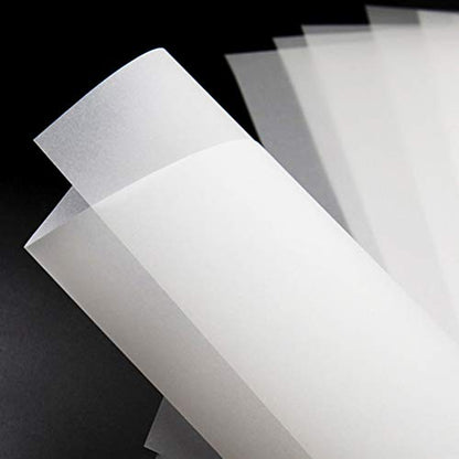 100 Sheets Tracing Paper 8.5 x 11 Inch, White Trace Paper Translucent Paper | Thin lightweight sheets, clear tracing, smooth writing, ideal for sketching, drawing, overlays, not for printers