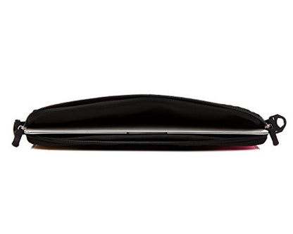 14-Inch Laptop Shoulder Bag Sleeve Case With Handle For 13" 13.3" 14" 14.1" Netbook/Macbook Air Pro (Red Heart) - color: Red Heart