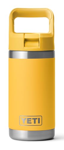 YETI Rambler Jr. 12 oz Kids Bottle, with Straw Cap - color: Alpine Yellow