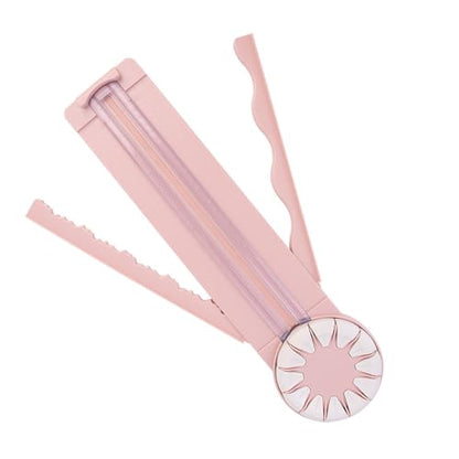 12 in 1 Paper Trimmer Craft Cutter, Portable Scrapbook Paper Cutting Tool with Straight Wavy Dashed Line Blades & Scoring Function for DIY Crafts, Journals & Card Making