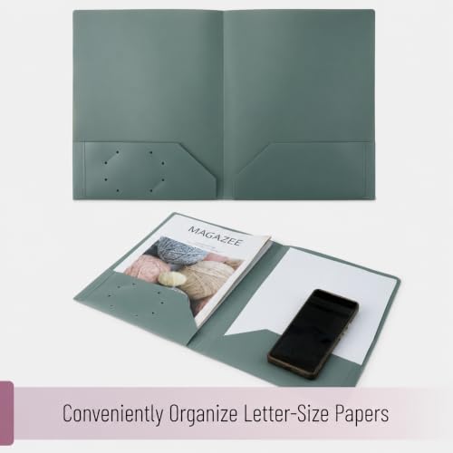 Mr. Pen- Plastic Folders with Pockets, 15 pcs | Aesthetic File Folder with Business Card Slot, 2-Pocket Folder, Back to School, Office, Filing Supplies - color: Autumnal Elegance, size: 15 Pack