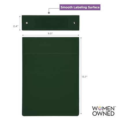 Carstens 2-Inch Heavy Duty 3-Ring Binder - Top Opening, Forest Green, Durable Plastic, Precision No-Gap Rings, Waterproof Cover, No Pockets, Holds 300 Letter Sheets, BPA-Free, Made in USA (5870-3R) - color: Hunter Green, size: Individual