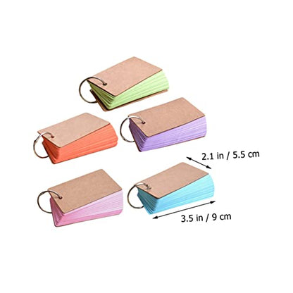Note Pad Blank Note Cards Index Cards Diy Flashcards Memo Pad Binder Rings Student Flash
