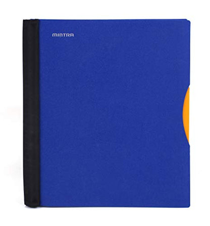 Mintra Office Durable PREMIUM Spiral Notebook, ((Blue, 1 Subject, 8.5in x 11in)), Fabric Covered Coils, No Snags, Removable Adjustable Pocket Dividers, Ruler, Organization, Customizable - color: Blue, size: 1 Subject (8.5in x 11in)