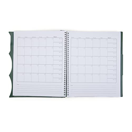 Mintra Office Durable PREMIUM Spiral Notebook (Green Olive, 3 Subject (8.5in x 11in)) - color: Green Olive, size: 3 Subject (8.5in x 11in)