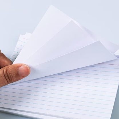 KAISA Lined Index Card 3"x5" Index Cards Flashcards, 2400 Count Ruled on Front, Blank on Back Index Cards, White 24 pack of 100 Shrink, Made in the USA - color: White 24pk, size: 3"x5"