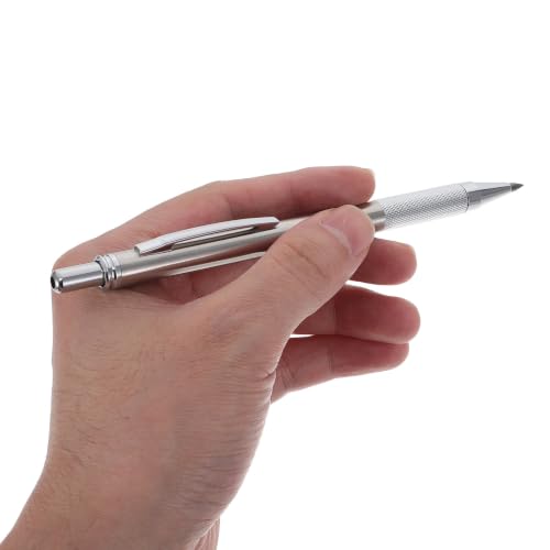 Stainless Steel Clutch Pencil with 3.0mm Lead Refill, Metal Sketching Pencil Set for Architectural Sketching and School Use, Stable Writing Drafting Tool for Artists and Students