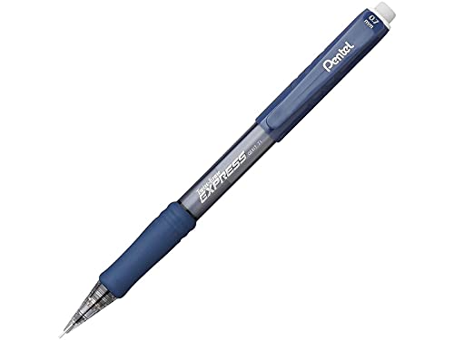 Pentel Twist Erase EXPRESS Automatic Pencil, 0.7mm Lead Size, Blue Barrel, Box of 12 (QE417C) - color: Blue, size: 12 Count (Pack of 1)