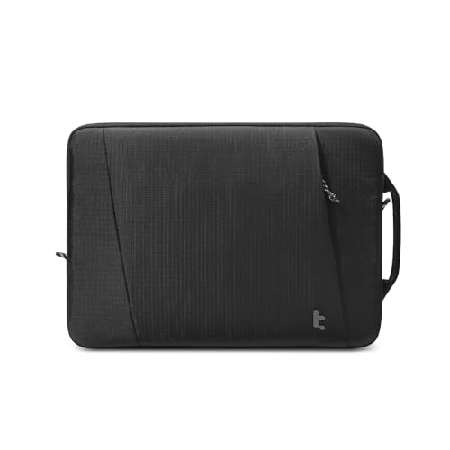 tomtoc Slim & 360° Protective Laptop Sleeve for 16-inch New MacBook Pro M5 Pro/Max A3428 A3429 (2026), M4/M3/M2/M1 A3403 A3186 A2991 A2780, Water-Resistant Case Bag with CornerArmor, Fits Dell XPS 16 - color: Black, size: 16-inch for New MacBook Pro