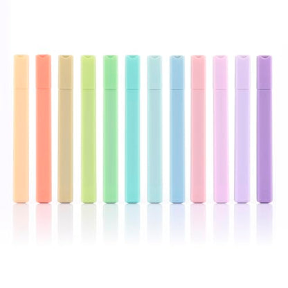 konket- Aesthetic Bible Highlighters No Bleed, Cute Pastel Highlighters, 12 pcs Chisel Tip