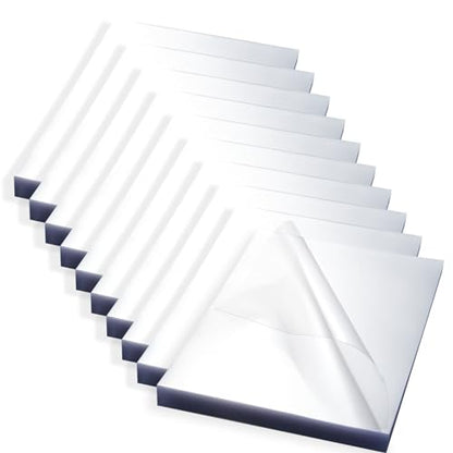 HOUYEE 8 Mil 1000 Pack Clear Binding Presentation Covers, PVC Report Covers, 8-1/2 x 11 Inches, Letter Size (100P X 10) - size: 8mil,1000P