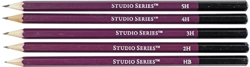 Studio Series 25-Piece Sketch & Drawing Pencil Set (Artist's Pencil & Charcoal Set)
