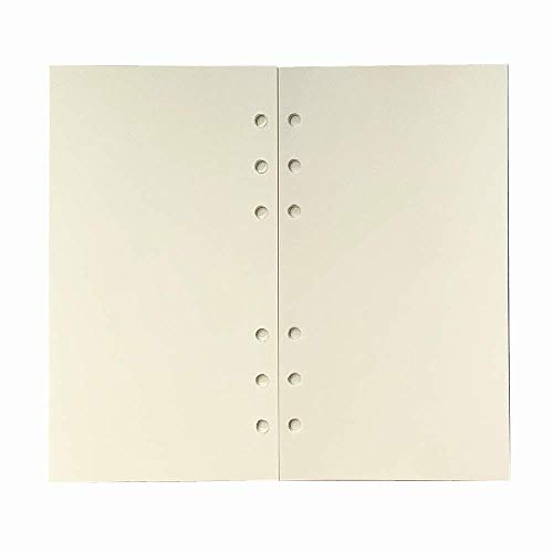 A6 Binder Refills Blank, Spiral Notebook Plain Refill, Planner Inserts Blank Paper for Filofax/Personal Journal, 45sheets/90pages,Harphia (Harphia A6 3.74 x 6.77'',Blank) - color: Blank Paper, size: A6