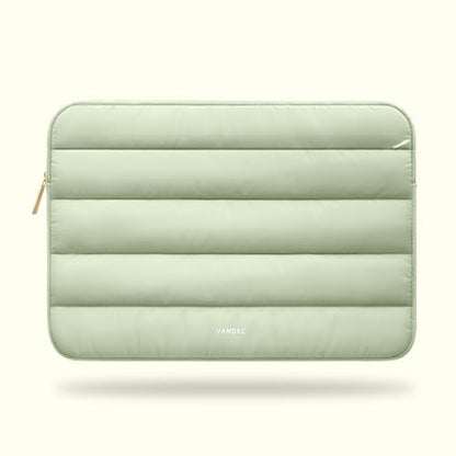 Vandel Puffy Laptop Sleeve Case for 13-14 inch Laptop Sleeve Bag Case 13.3 Inch with Zipper Pocket, Compatible with MacBook Air 13, Pro 14/13 iPad Pro 12.9, HP Dell ASUS, Computer Bag Cover - color: Sage