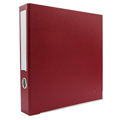 3-Ring Premium Binder - Brick Red, 2" Spine, by Bindertek | 325 Sheet Capacity, 1.25" D-Rings, Linen-Textured Covers, Steel Reinforced Edges, Spine Label Included - color: Brick Red, size: 2" Spine