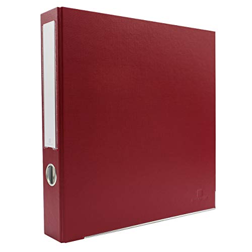 3-Ring Premium Binder - Brick Red, 2" Spine, by Bindertek | 325 Sheet Capacity, 1.25" D-Rings, Linen-Textured Covers, Steel Reinforced Edges, Spine Label Included - color: Brick Red, size: 2" Spine