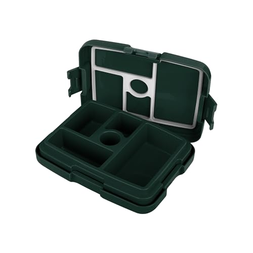 FOCO NFL Unisex-Adult Officially Licensed 2-Tone Big Logo Team Color Football Leak Proof 5 Compartment Bento Lunch Box - Green Bay Packers - color: Green Bay Packers