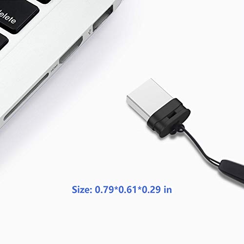 K&ZZ 32GB 2 Pack Ultra Fit USB Flash Drives Small Thumb Drive with Lanyard Low Profile USB Drive Mini Flash Drive 32 GB USB 2.0 Memory Stick Zip Drive, Black - color: Black (2Pack), size: 32GB 2.0