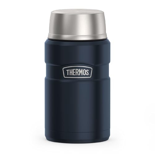 THERMOS Stainless King Vacuum-Insulated Food Jar, 24 Ounce, Matte Midnight Blue - color: Matte Midnight Blue, size: 24 Ounce
