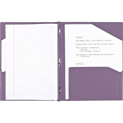 Five Star 2 Pocket Folders with Prong Fasteners, Stay-Put Folder, Folders with Pockets, Color Selected For You, 1 Count (34030)