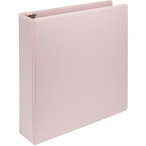 Samsill Plant-Based 2 Inch Durable D-Ring, View Binder, Eco-Friendly, USDA Certified Biobased, Single, Light Pink - color: Rose, size: 2-Inch