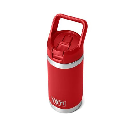 YETI Rambler Jr. 12 oz Kids Bottle, with Straw Cap - color: Rescue Red