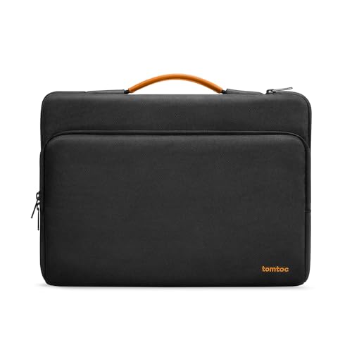 tomtoc 360 Protective Laptop Carrying Case for 13-inch New MacBook Air M5/A3449(2026), M4/A3240, M3/A3113, M2/A2681 M1/A2337, 13“ MacBook Neo/Pro, iPad Pro M5 & iPad Air M4, Water-Resistant Laptop Bag - color: Black, size: 13 Inch for New MacBook Air & Pr