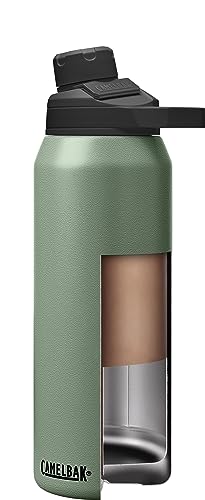 CamelBak Chute Mag Vacuum Insulated Stainless Steel Water Bottle, Magnetic Leak‑Resistant Cap for Everyday Hydration - color: Moss, size: 32 Ounces