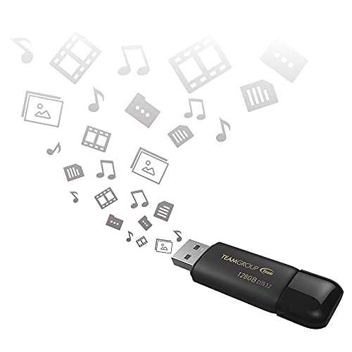 TEAMGROUP C175 256GB 5 Pack USB 3.2 Gen 1 (USB 3.1/3.0) Read 100MB/s Flash Thumb Drive, External Data Storage Memory Stick Compatible with Computer/Laptop Matte Black TC1753256GB21 - size: 256GB (5-Pack)