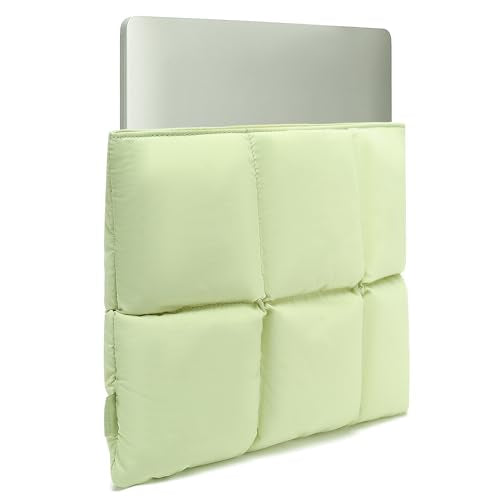 KAYOND Puffy Laptop Sleeve 13 Inch 14 inch, Pillow Shape Laptop Sleeve, Compatible MacBook Pro 13inch 14 Inch M4 M5 Pro/Max, MacBook Air M1 M2 M3 M4 2026, Sage Green - color: Sage Green, size: For 13"-14" MBA/MAP M4 M3 M2 M1
