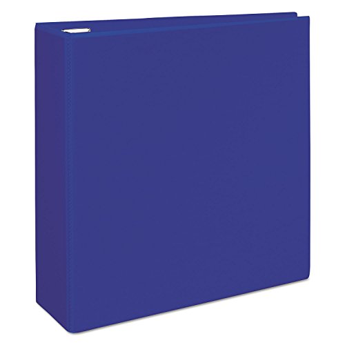 Avery Heavy-Duty View 3 Ring Binder, 4 Inch One Touch EZD Rings, 4.5 Inch Spine, 1 Pacific Blue Binder (79814) - size: 4"