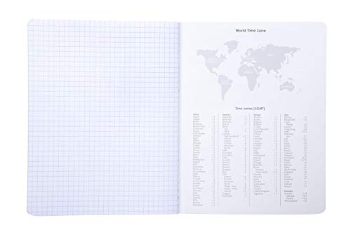 Mintra Office Composition Books - Sturdy Flexible Cover (4 Pack, 4x4 Comp Book - Graph) - color: 4x4 Comp Book - Graph, size: 4 Pack