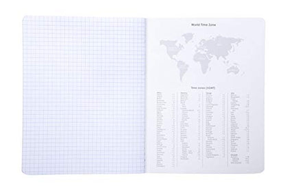 Mintra Office Composition Books - Sturdy Flexible Cover (4 Pack, 4x4 Comp Book - Graph) - color: 4x4 Comp Book - Graph, size: 4 Pack