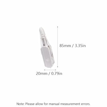 Begot Pen Shaped White Out Tape, Press Retractable, Replaceable Refill, for Corrections Office School Supplies(Purple + Grey + 4 Refills)