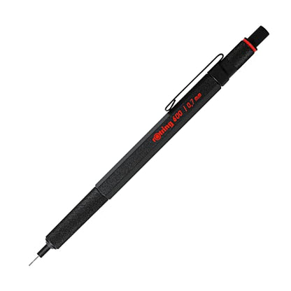 Rotring 600 Full-Metal Body Mechanical Pencil, 0.7mm, Black - For Precise Ruler-Based Drawing - color: Black, size: 0.7mm