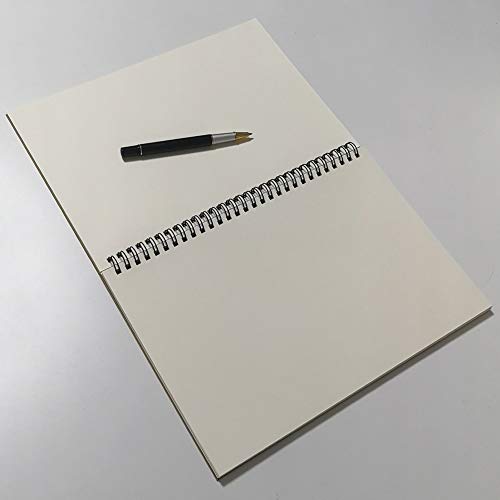 YUREE B5 Spiral Notebook/Spiral Journal Unruled, 100gsm Thick Blank Paper & Hard Kraft Cover, 65 Sheets (130 Pages), 3-Pack, 10.5" x 7.2", Brown/Blue/Gray - color: Brown/Blue/Gray