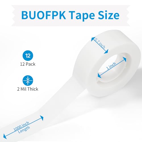 Invisible Tape,12 Rolls Tape Refills Bulk, Writable Tape 3/4 X 1000 Inches, Matte Transparent Tape for Dispenser, School Office Home Supplies for Labeling Gift Wrapping,Craft