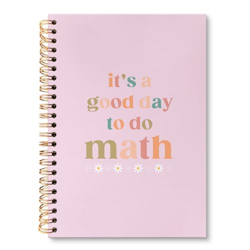 Boho Math Teacher Gift Spiral Notebook Journal, It's a Good Day to Do Math Pink Journal for Notes Planning, Preppy Gift for Teachers Coworkers Students, 5.5 x 8.3 Inch - color: Math teacher