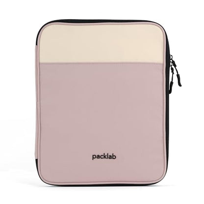 Cream & Pink Tablet Sleeve Case – Slim Protective Tablet Case Compatible with 10th & 11th Generation iPads & iPad Air 11 Inch | Padded Zippered Tablet Sleeve with Organizer - color: Cream w/ Pink