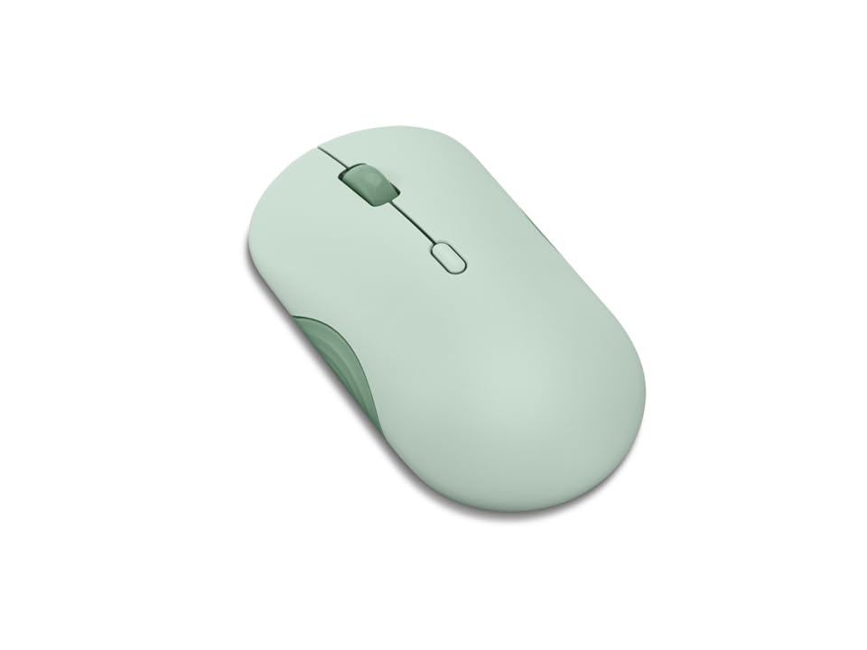 Lenovo 350 Wireless Bluetooth Mouse, Silent Click, 3 Level DPI (1000, 1600, 2400), 36 Month Battery Life, 2 Device Pairing, Breeze Moss - color: Breeze Moss