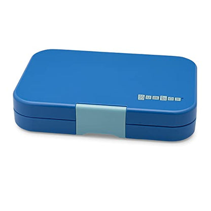 Yumbox Tapas Leakproof Bento Box, 4 Compartments, True Blue Shark | Large Capacity Design | Sandwich-Friendly | Removable Compartment Tray | Easy-Open Single Latch | Ideal for Teens & Adults - color: True Blue - Shark