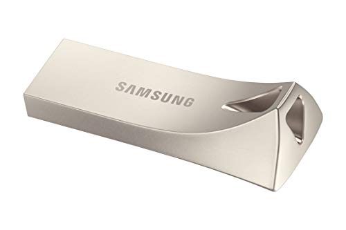 SAMSUNG BAR Plus 256GB - 400MB/s USB 3.1 Flash Drive Champagne Silver (MUF-256BE3/AM) - color: Silver, style: 256 GB