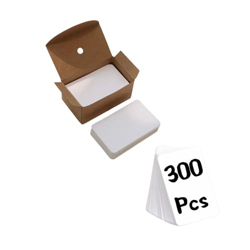 Astero Small Blank 3.5x2in Mini Index Cards & Flash Cards Blank Blank Business Cards to Write On Small Note Cards for Greeting Postcards Vocabulary Bookmarks DIY Messages (White, 300pcs) - color: White, size: 300PCS