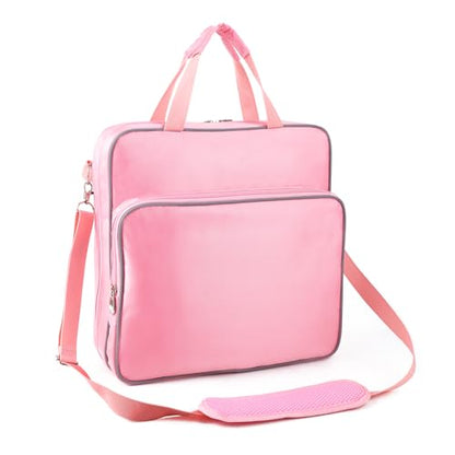 Zipper Binder with Multi Pockets, 500 Sheet Capacity, Pink - color: Pink