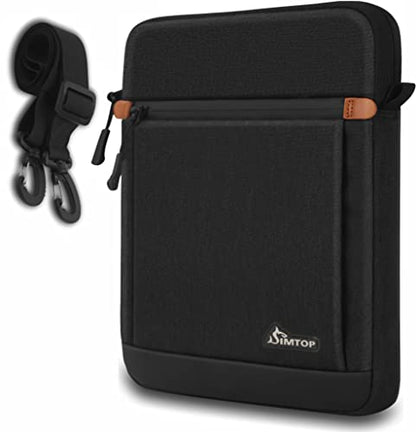 11 Inch Tablet Sleeve Compatible with iPad Pro 11-inch 4th Generation, iPad Air 5th Generation, iPad 10th Generation, and iPad Pro 11-inch 4th Generation, YKK Zipper, Detachable Shoulder Strap - color: Black-1, size: 11 inch