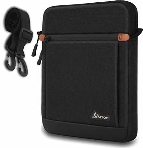 11 Inch Tablet Sleeve Compatible with iPad Pro 11-inch 4th Generation, iPad Air 5th Generation, iPad 10th Generation, and iPad Pro 11-inch 4th Generation, YKK Zipper, Detachable Shoulder Strap - color: Black-1, size: 11 inch