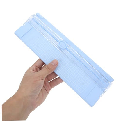 KALLORY Portable Paper Trimmer Small Manual Photo Cutting Tool for Crafting Scrapbooking and Office Use Effortless Operation with Elegant Design and Versatile Functionality